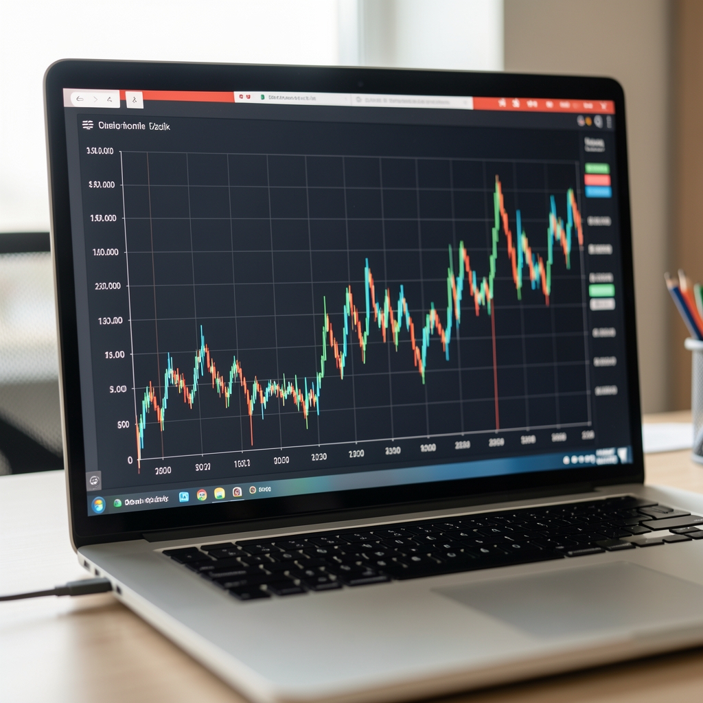 Vizualizace řízení rizik v investičním portfoliu s grafy volatility